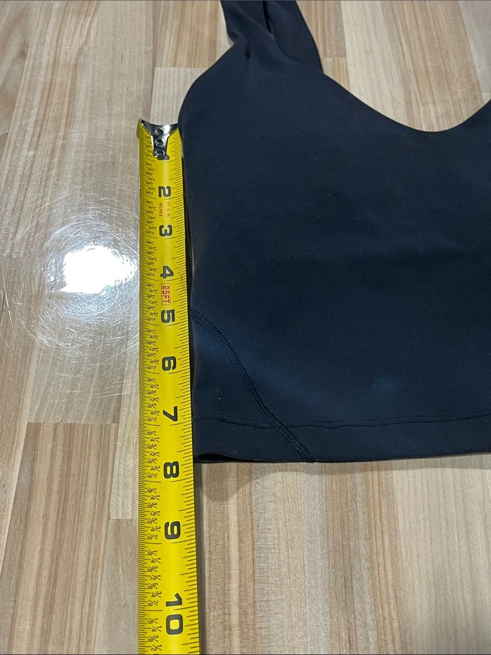 lululemon athletica Black V-Neck Cropped Sports Tank